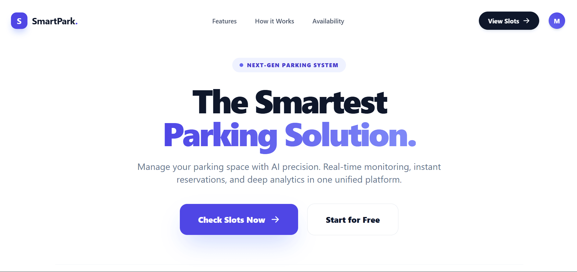 Smart Parking AI - Intelligent Parking Management System